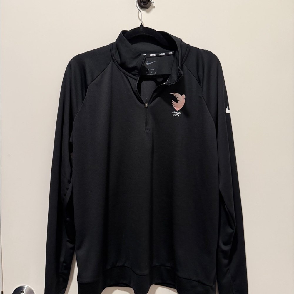 Nike Dri-fit Quarter-Zip Pullover with  Angel City FC Logo